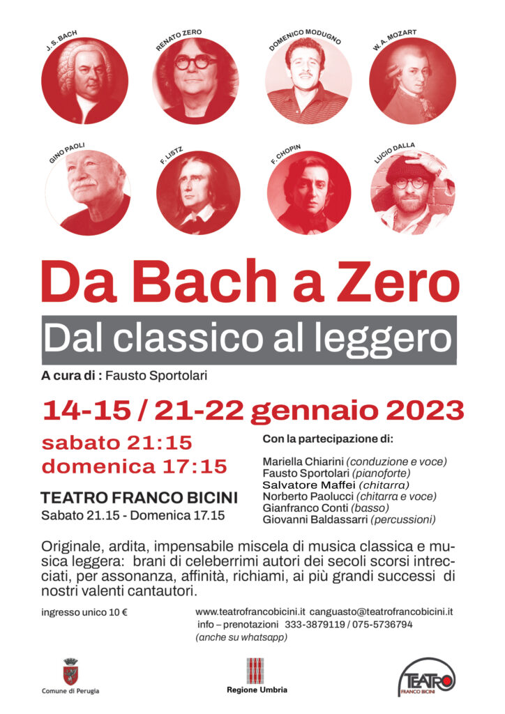 Locandina spettacolo Da Bach a Zero